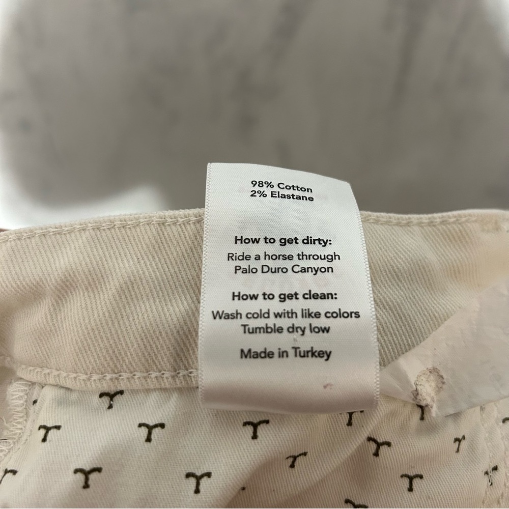 Tecovas Cream Boot Cut Jeans with Mid-Rise Waist - Picture 11 of 12